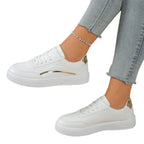 DamenModische Sneakers mit glänzenden Akzenten und komfortabler Sohle R&B
