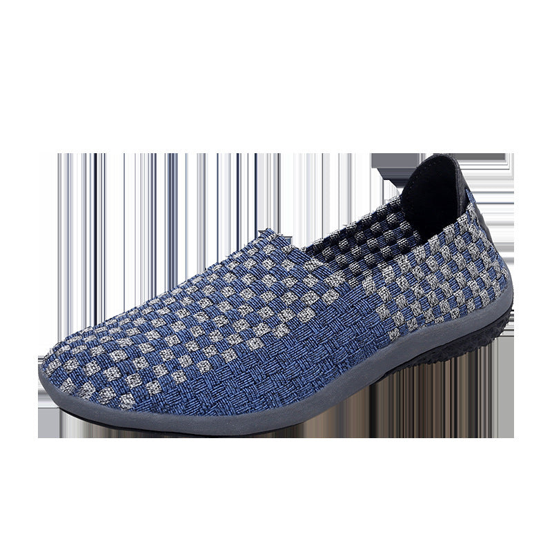 Damen Bequeme Freizeit-Slipper mit elastischer Netzstruktur und rutschfester Sohle R&B