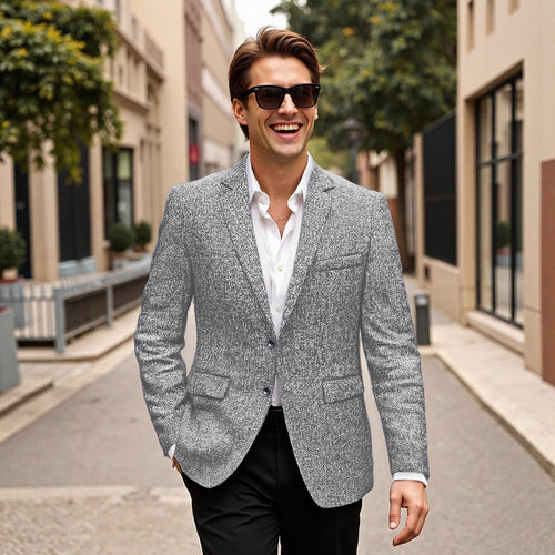 Herren eleganter Blazer aus Wolle R&B