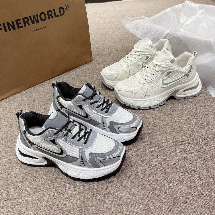 Damen Sportliche Lauf-Sneaker mit atmungsaktiver Mesh-Oberfläche und dämpfender Sohle R&B