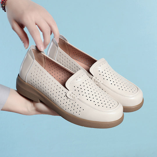 Damen Mokassins mit luftiger Perforation und gemütlichem Fußbett R&B