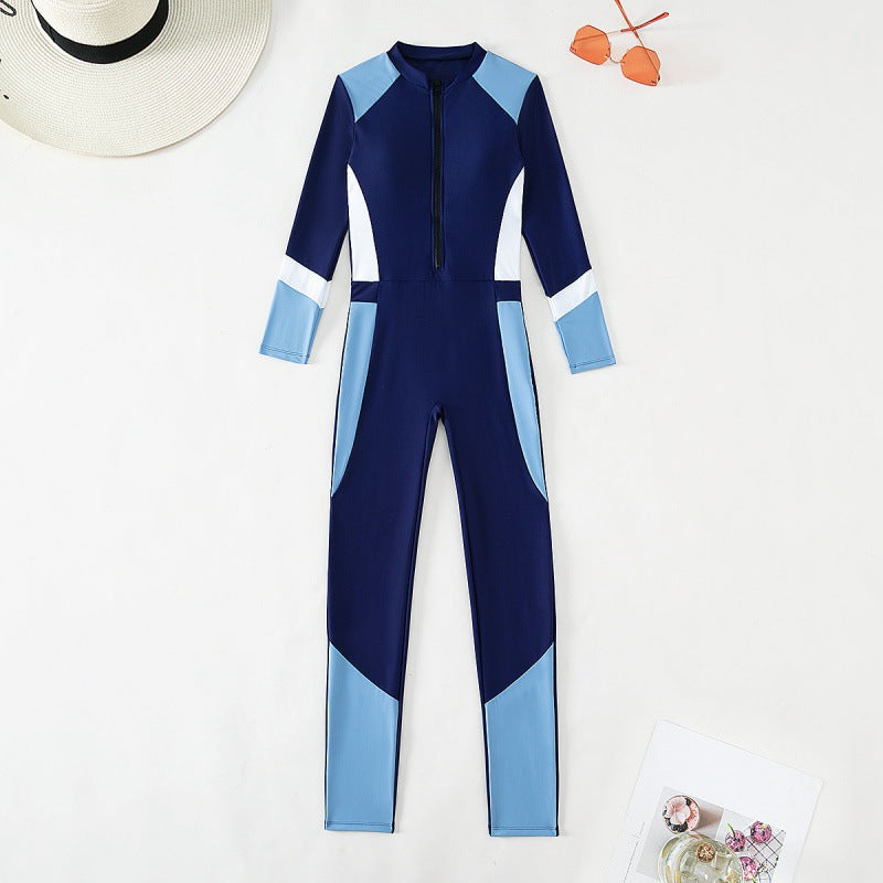 Damen Sportlicher Neoprenanzug mit hohem Kragen R&B