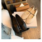 Damen elegante Ballerinas mit modischem Riemchendesign R&B