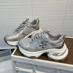 Damen Chunky Sneakers mit atmungsaktiver Mesh-Oberfläche und stabiler Sohle R&B
