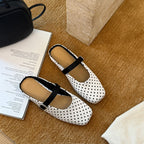 Damen Komfortable Clogs mit modischem Punktenmuster und verstellbarem Riemen
