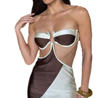 Damen Cut-Out Abendkleid R&B