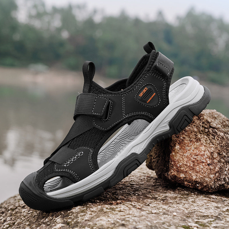 Damen Sportliche Freizeitsandalen mit verstellbarem Klettverschluss und rutschfester Sohle R&B