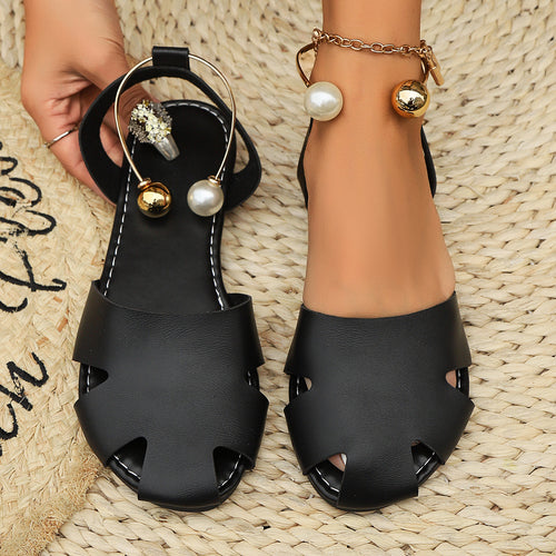 Damen Komfortable und modische Sommerschuhe mit offener Zehenpartie R&B
