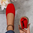 Damen Slip-On Ballerinas mit flexibler Sohle und atmungsaktivem Obermaterial