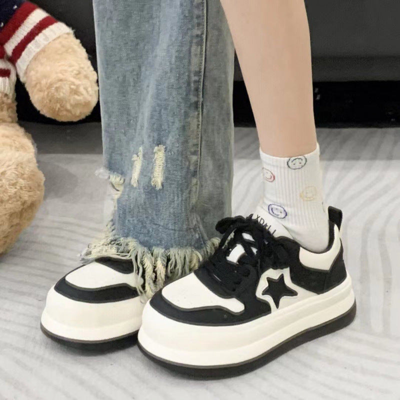 Damen Plateausneaker mit trendigem Sternen-Design R&B