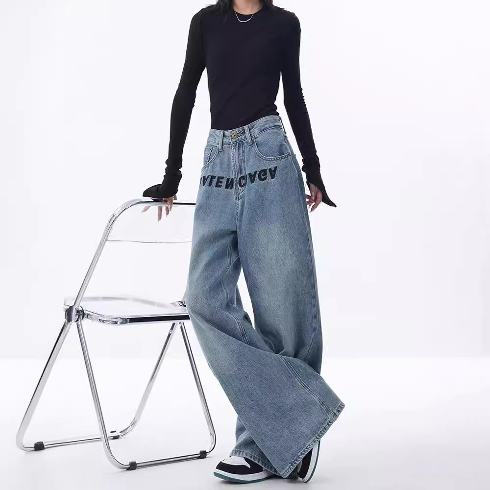 Damen Weite Jeanshose R&B