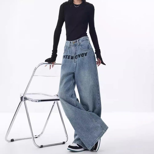 Damen Weite Jeanshose R&B
