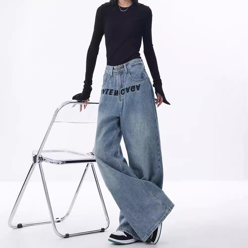 Damen Weite Jeanshose R&B