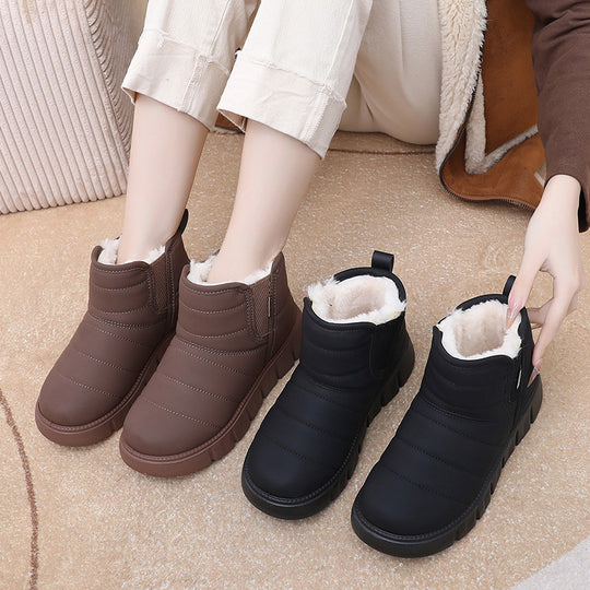 Damen Warme und gepolsterte Winterstiefel R&B