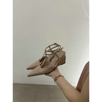 Damen schicke Slingback Pumps mit modischem Keilabsatz R&B