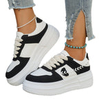 Damen Plateau-Sneaker mit dekorativen Applikationen und dämpfender Sohle R&B