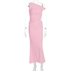Damen Elegantes Wickelkleid mit asymmetrischem Design und Raffung R&B