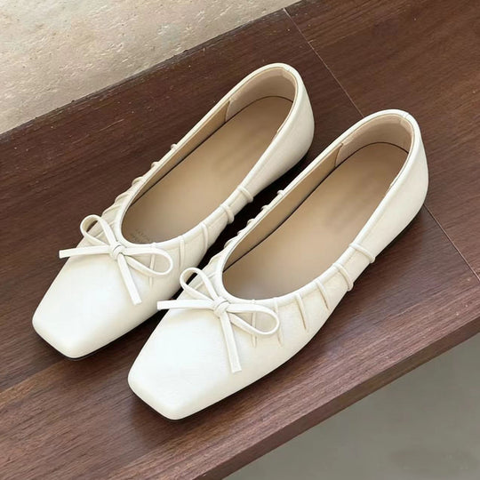 Damen Ballerinas mit zierlichem Schleifendesign und gepolsterter Innensohle R&B