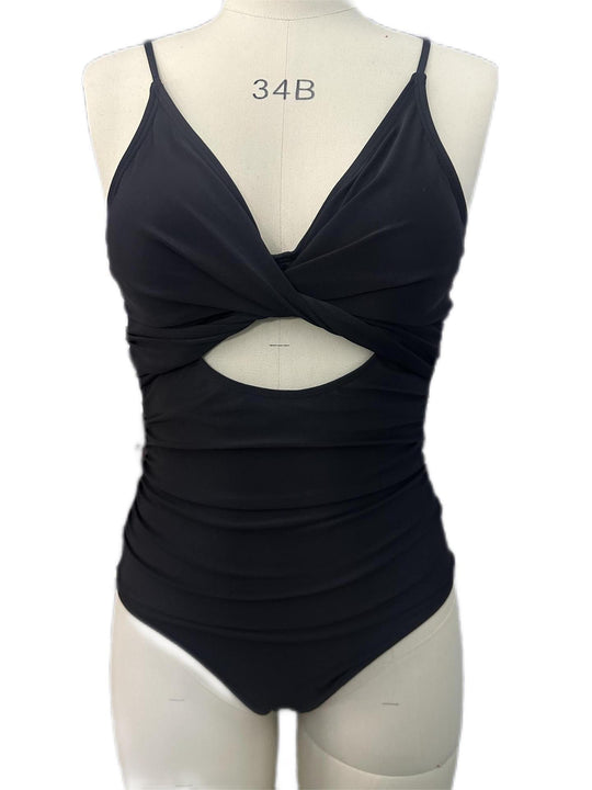 Damen Eleganter Einteiler-Badeanzug mit modischem Cut-Out R&B