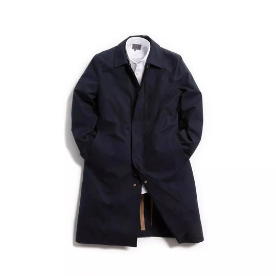 Herren eleganter Übergangsmantel mit praktischen Taschen und modernem Kragen R&B