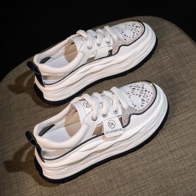 Damen Chunky Sneakers mit atmungsaktiver Mesh-Oberfläche und komfortabler Dämpfung R&B