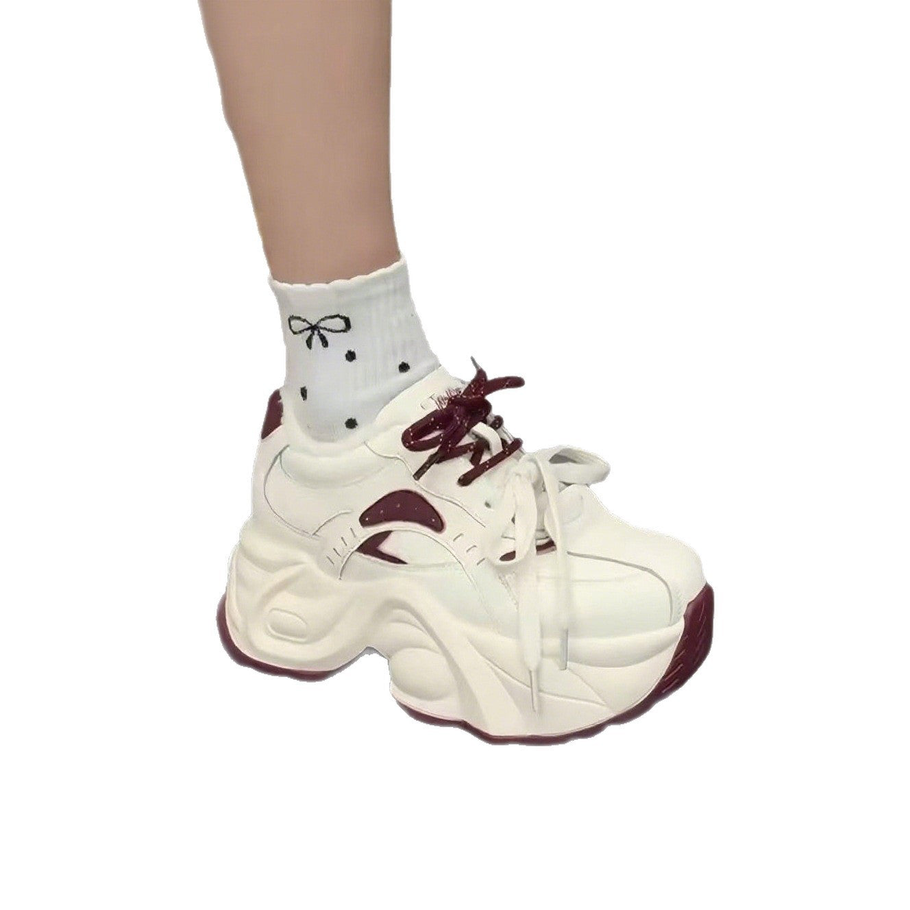 Damen Chunky Sneaker mit innovativem Dämpfungssystem und atmungsaktiver Oberflächenstruktur