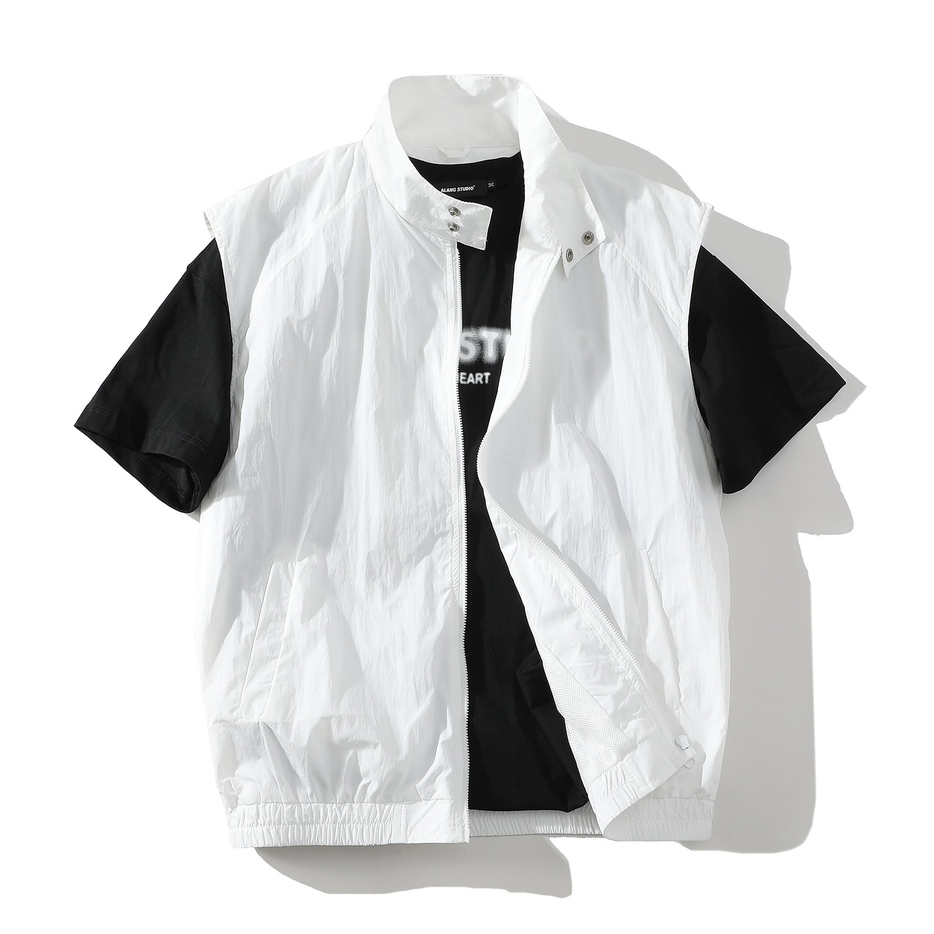 Herren trendige ärmellose Jacke mit modernem Design