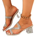 Damen Acrylabsatz Sandalen R&B