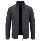 Herren Strickjacke mit modernem Karomuster R&B