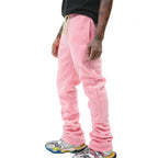 Herren nan lockere Sweatpants mit elastischem Komfortbund, Kordelzug, Fleece-Innenfutter und geradem Bein R&B