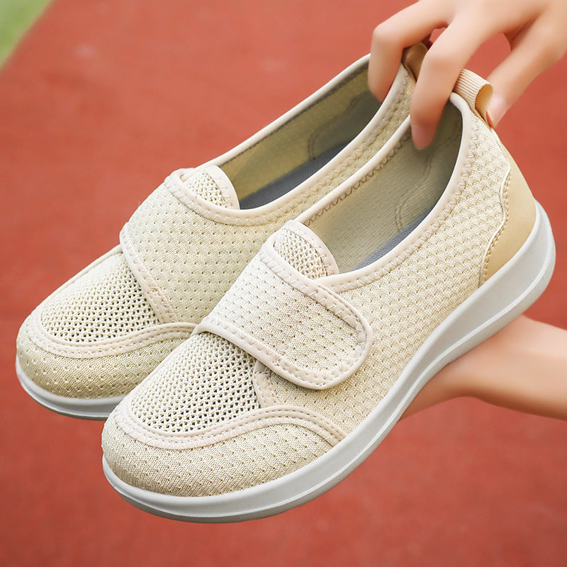 Damen Bequeme Freizeitschuhe mit praktischem Klettverschluss und atmungsaktivem Mesh-Obermaterial R&B