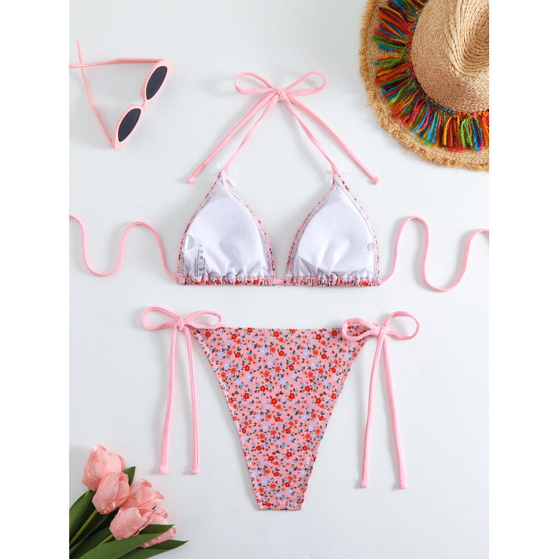 Damen Blumiger Triangel-Bikini R&B