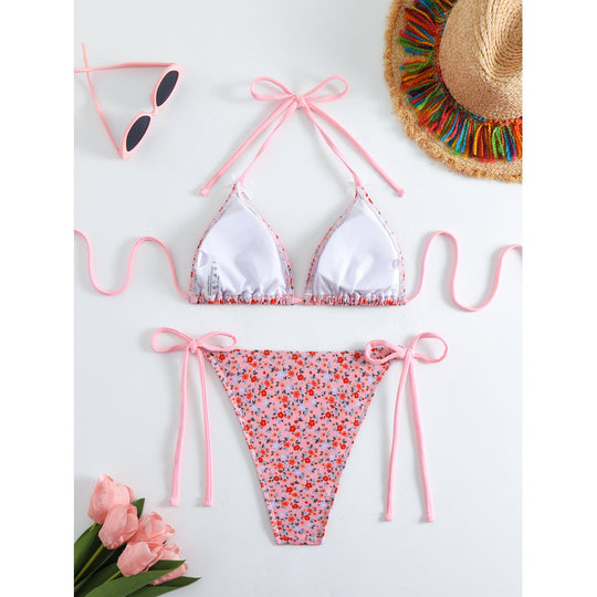 Damen Blumiger Triangel-Bikini R&B