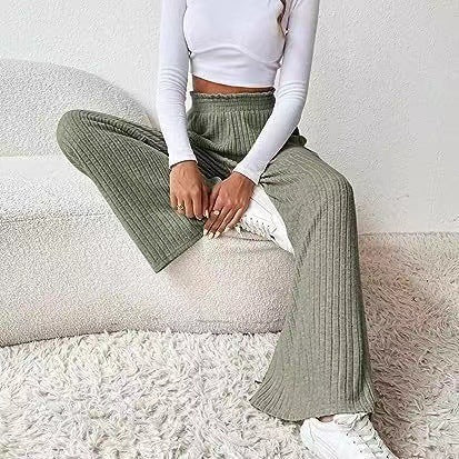 Damen Weite Strickhose R&B