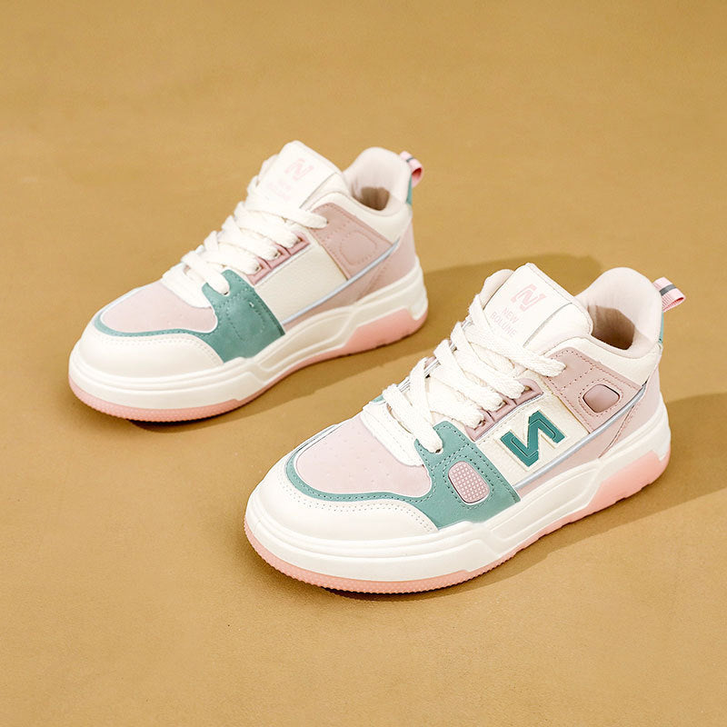 Damen Sportliche High-Top Sneakers mit modischem Design und atmungsaktiver Oberflächenstruktur R&B