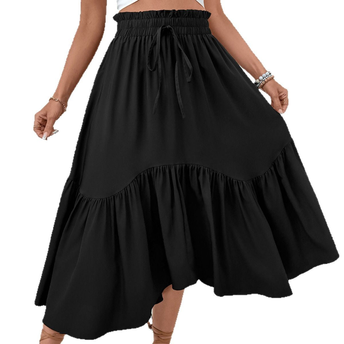 Damen Midikleid mit Rüschen von R&B