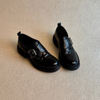 Damen Moderne Halbschuhe mit verstellbarem Riemen und bequemer Sohle R&B