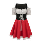 Damen Trachtenkleid mit romantischen Puffärmeln und verspieltem Schnitt R&B