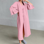 Damen Kimono-Style Morgenmantel mit verspieltem Rüschendetail R&B