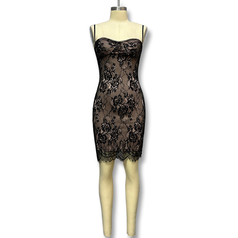 Damen Spitzenkleid mit raffinierter Silhouette R&B