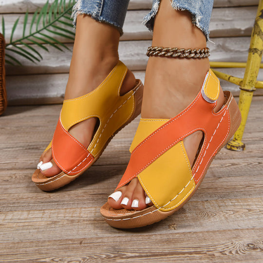 Damen Bequeme Sandalen mit atmungsaktiven Einsätzen und rutschfester Sohle R&B