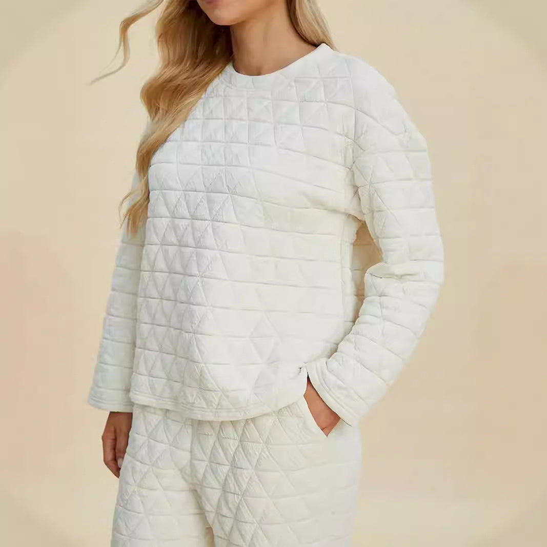 Damen Quilted Lounge-Set R&B
