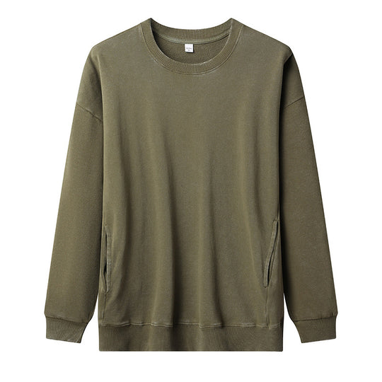 Damen lässiger Sweatshirt mit seitlichen Taschen R&B