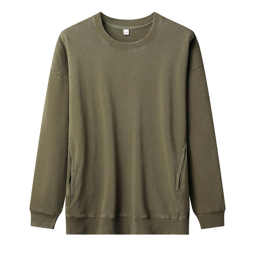 Damen lässiger Sweatshirt mit seitlichen Taschen R&B