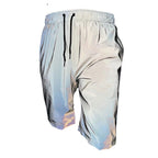 Damen Sportliche Shorts mit reflektierendem Effekt und elastischem Bund R&B