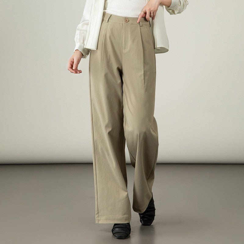 Damen Weite Stoffhose elegant verarbeitet