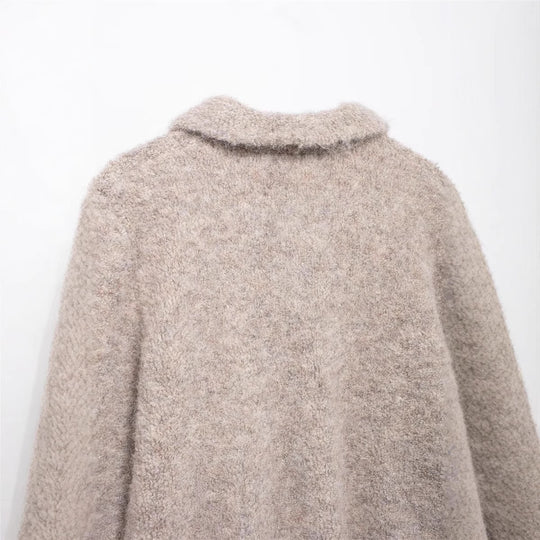 Damen Kuschelige Strickjacke mit dekorativen Knöpfen R&B