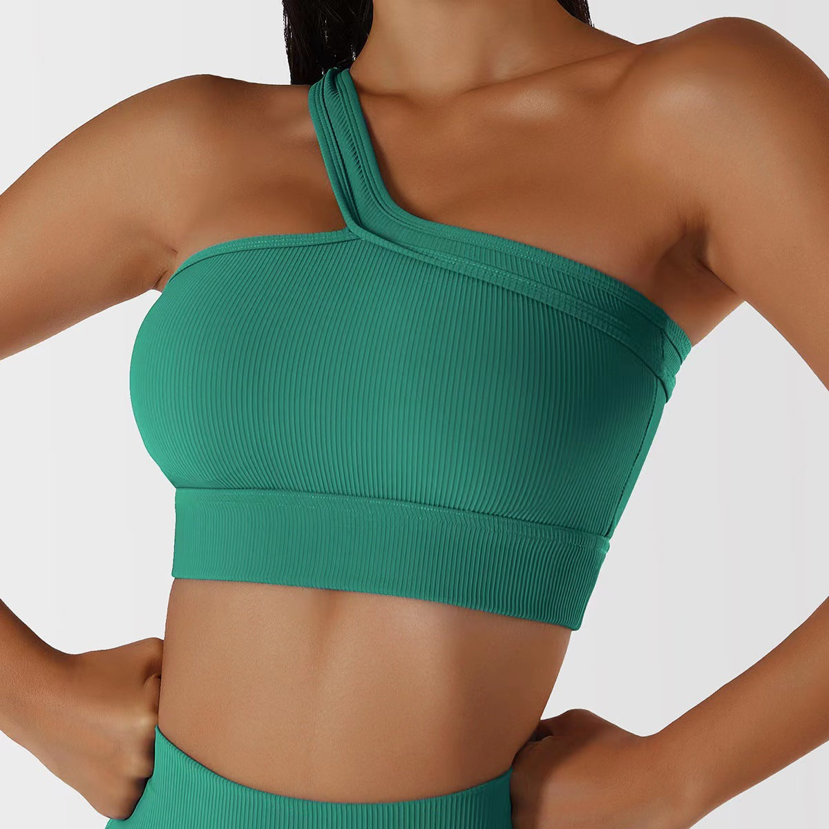 Damen Sportlicher Bustier mit asymmetrischem Schnitt R&B