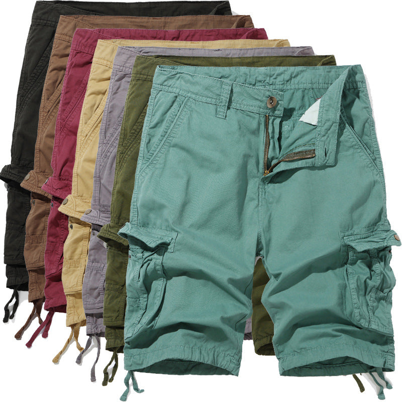 Herren Cargo-Shorts mit praktischen Taschen und verstellbarem Kordelzug