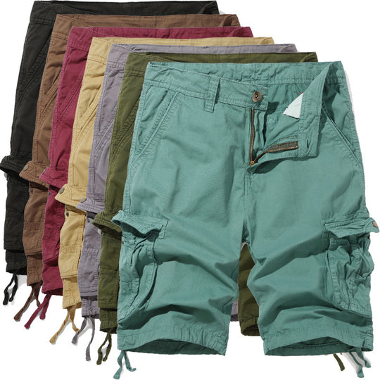 Herren Cargo-Shorts mit praktischen Taschen und verstellbarem Kordelzug R&B